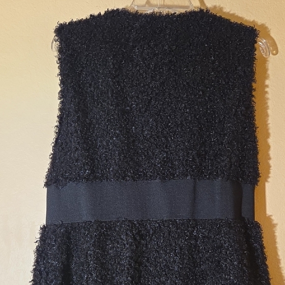 Mind Code Black Fuzzy Vest with Silver Buckle - Picture 5 of 6